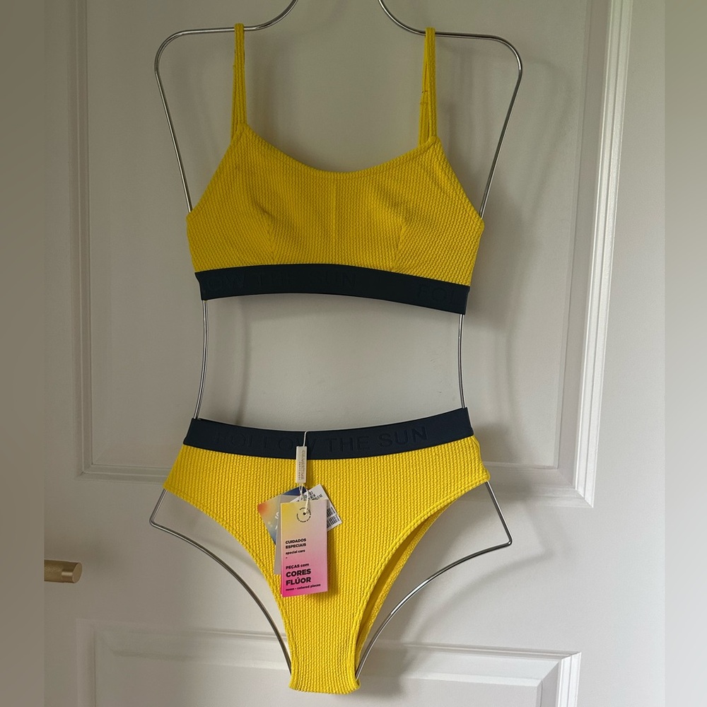 Cia Marítima Yellow Bikini Set